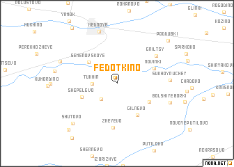 map of Fedotkino