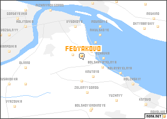 map of Fedyakovo
