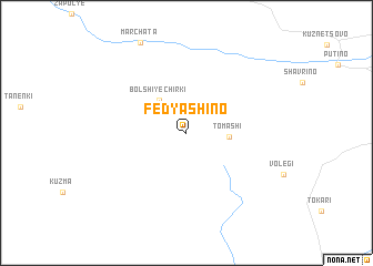 map of Fedyashino