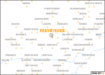 map of Fedyayevka