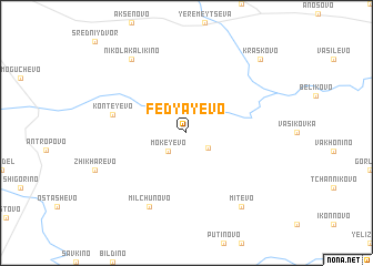 map of Fedyayevo