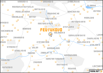 map of Fedyukovo