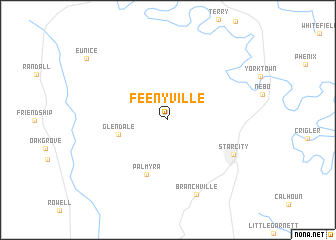 map of Feenyville