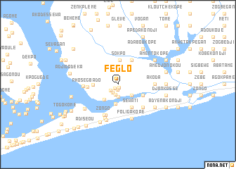 map of Féglo