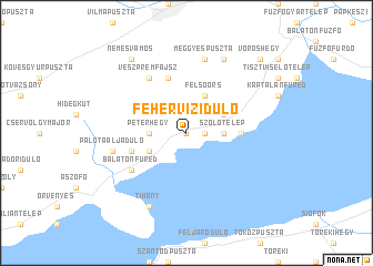 map of Fehérvízidůlő