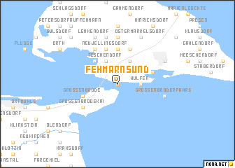 map of Fehmarnsund