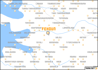 map of Féhoun