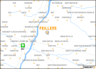 map of Feillens