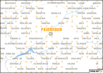 map of Feira Nova