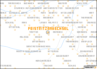 map of Feistritz am Wechsel