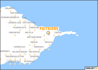 map of Feiteiras