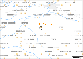 map of Feketemajor