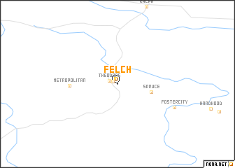 map of Felch