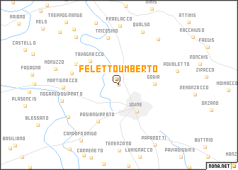 map of Feletto Umberto