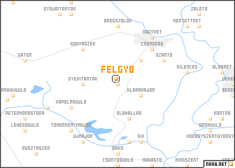 map of Felgyő