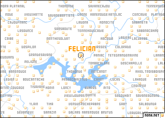 map of Félician