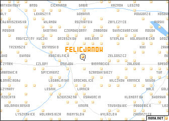 map of Felicjanów