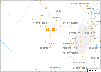 map of Felidia