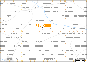 map of Feliksów