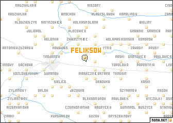 map of Feliksów