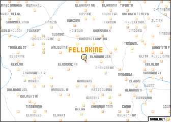 map of Fellakine