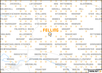 map of Felling