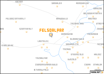 map of Felsőalpár