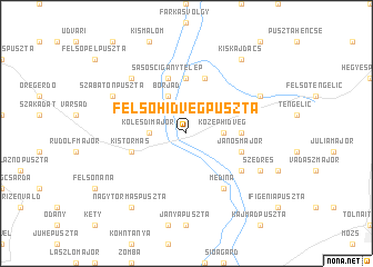 map of Felsőhídvégpuszta