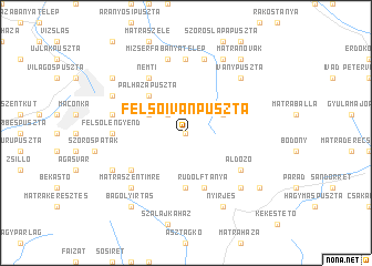 map of Felsőivánpuszta