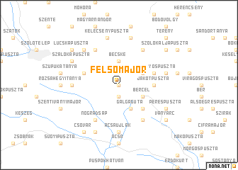 map of Felsőmajor