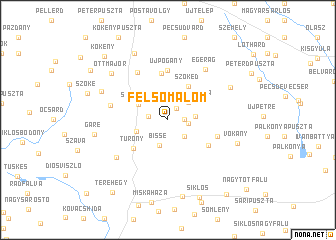 map of Felsőmalom