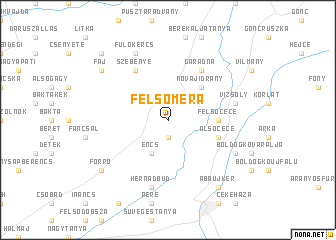 map of Felsőméra