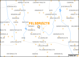 map of Felsőpuszta