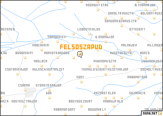 map of Felsőszapud