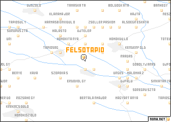 map of Felsőtápió