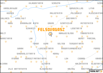 map of Felsővadász