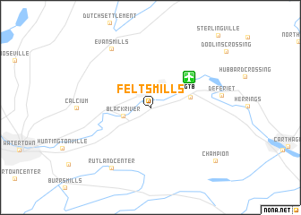 map of Felts Mills
