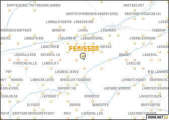 map of Fémisson