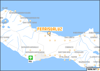 map of Fenais da Luz