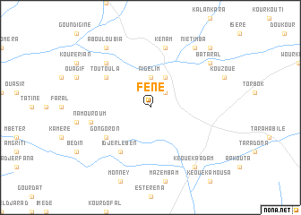 map of Féné