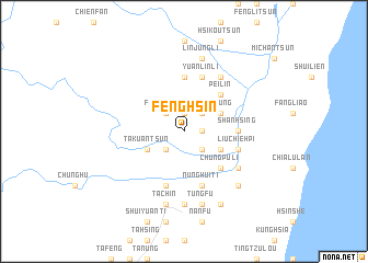 map of Feng-hsin