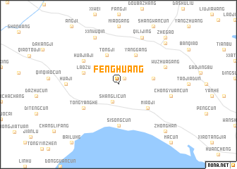 map of Fenghuang