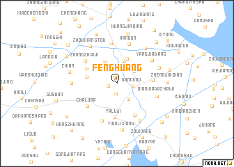 map of Fenghuang