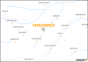 map of Fengzhangzi