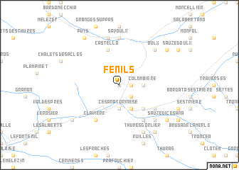 map of Fenils