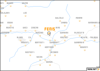 map of Feniş