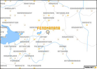 map of Fenomanana
