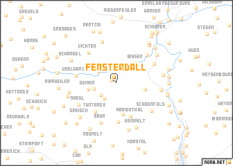 map of Fënsterdall