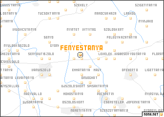 map of Fényestanya