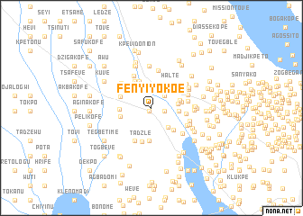 map of Fenyi Yokoe